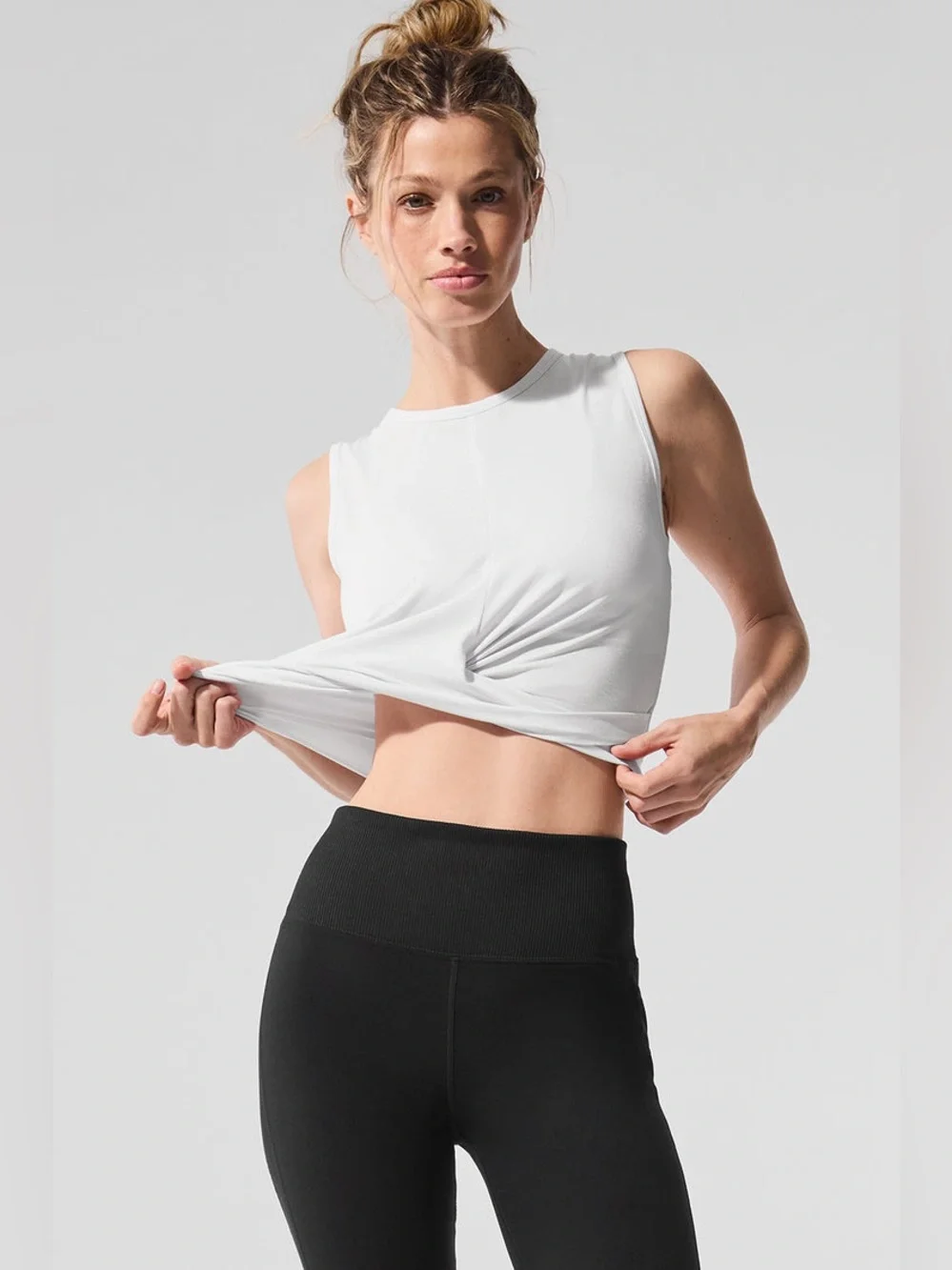 alo yoga Cover Tank White Size small